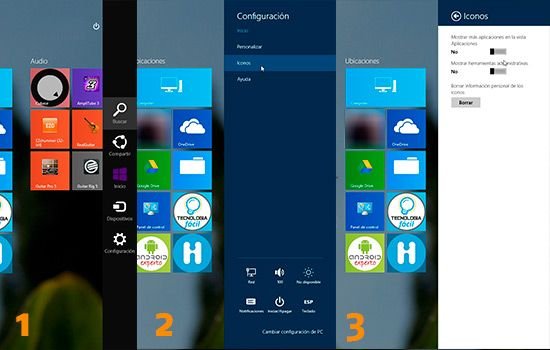 Mostrar más apps en Windows 8