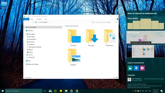 Capturar pantalla en Windows 10