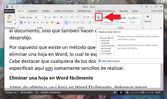 ¿cómo Eliminar Una Hoja En Word Tecnología Fácilemk 8759